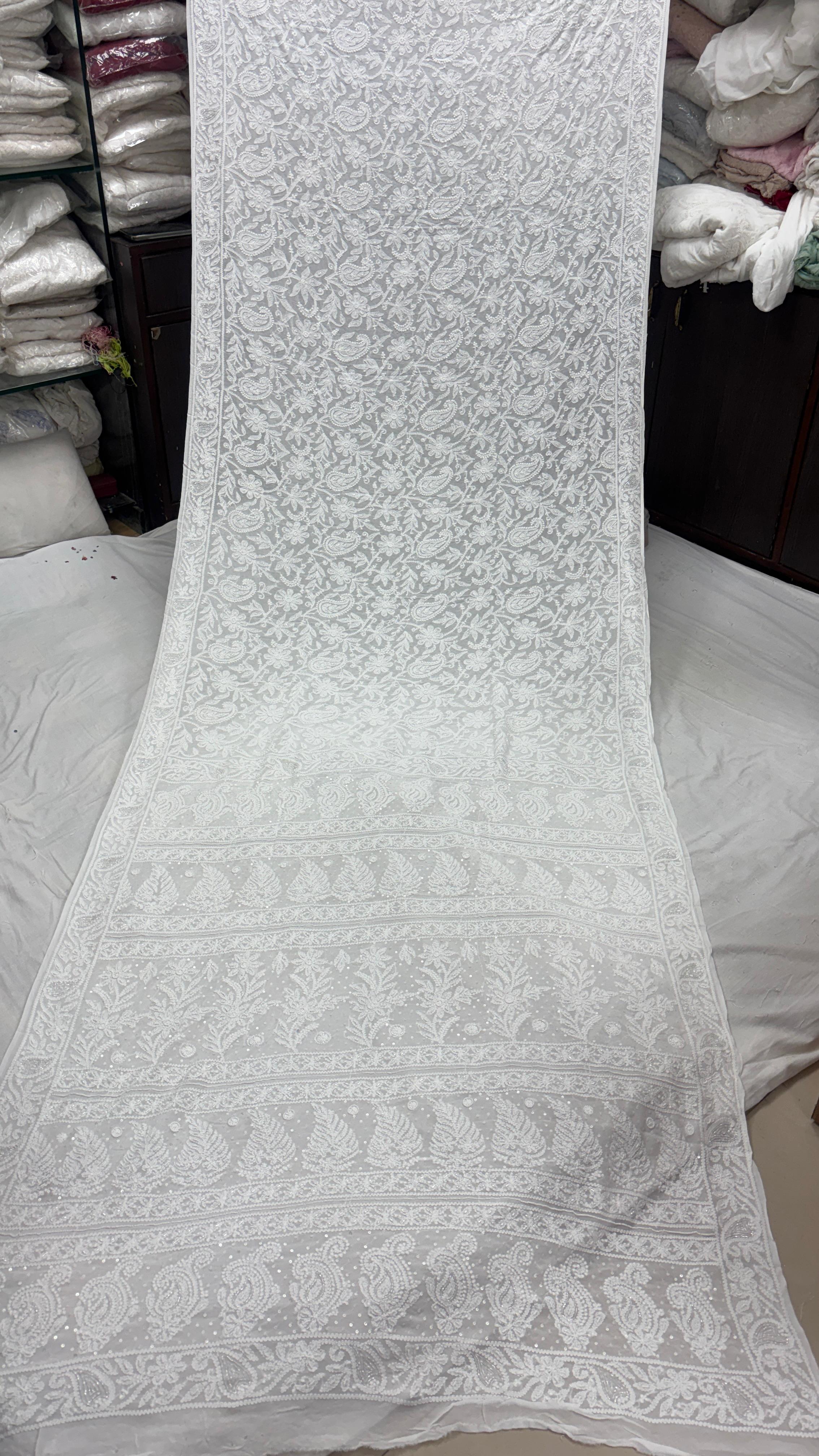 VISCOSE GEORGETTE DYEABLE FABRIC