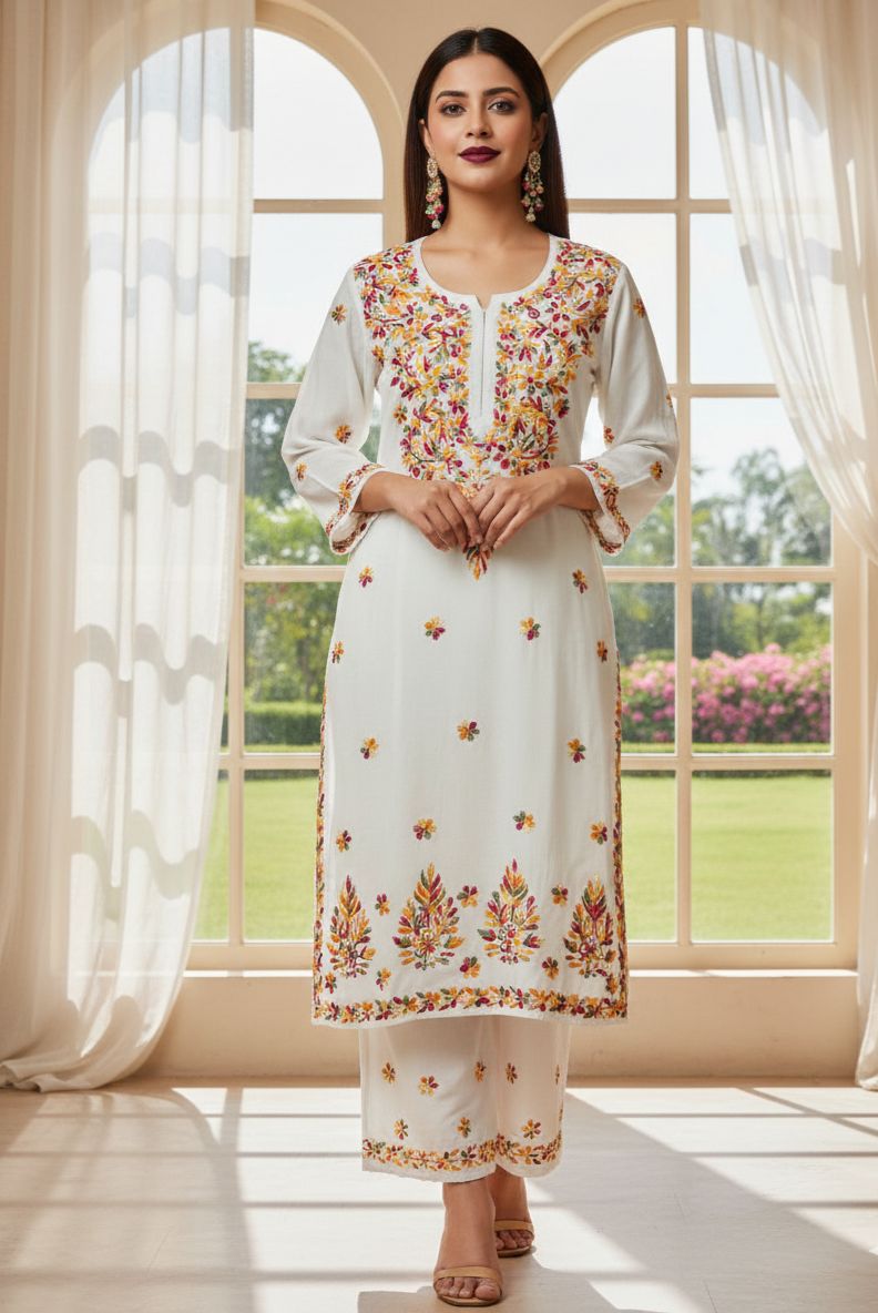 Color: White Multi