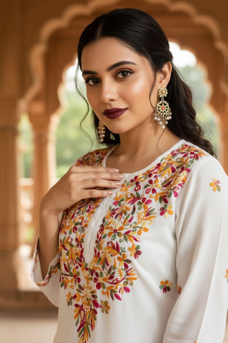 Color: White Multi
