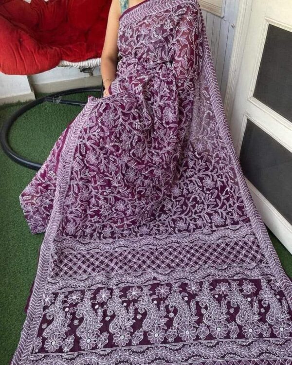 Chikankaari Saree