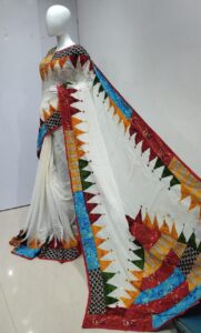 Handloom Kerala Cotton Fabric Temple Saree