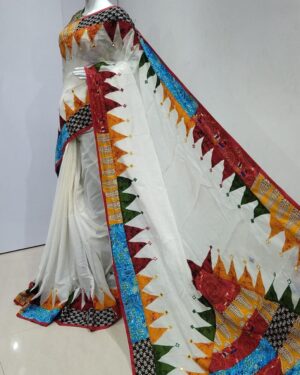 Handloom Kerala Cotton Fabric Temple Saree
