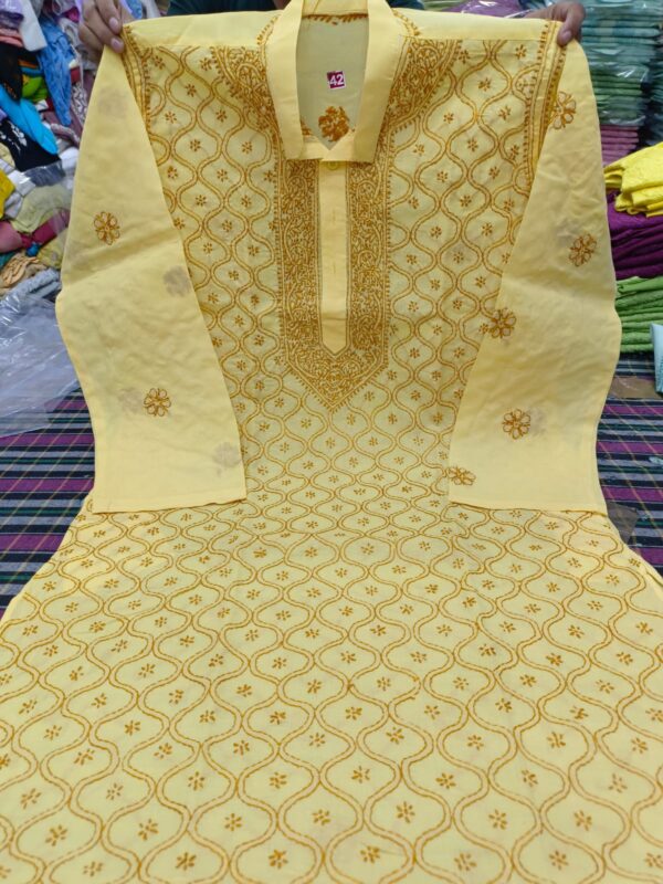 Men's Wear Chikankaari Handwork Kurta