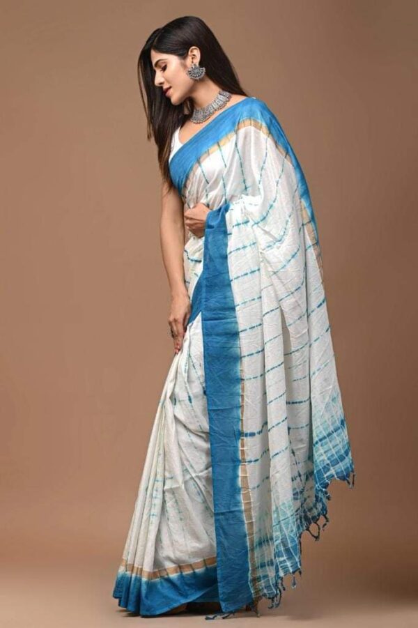 Tie-Dye Semi Silk Saree