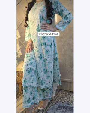 MULMUL COTTON KURTI & MULMUL PLAZO SET