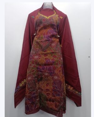 Kantha Stitch Handwork Suit piece