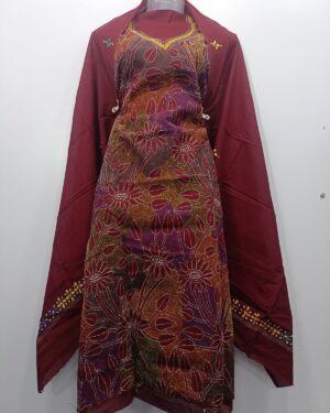 Kantha Stitch Handwork Suit piece