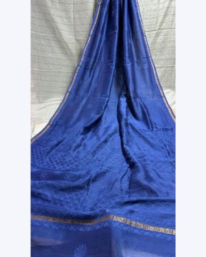 Beautiful Soft pure Chanderi Silk Saree  With blouse