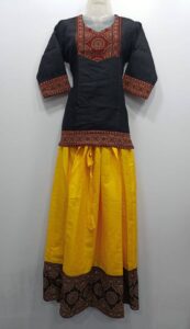 Handloom Cotton Skirt and Top Set