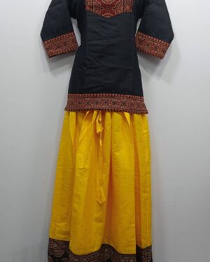 Handloom Cotton Skirt and Top Set