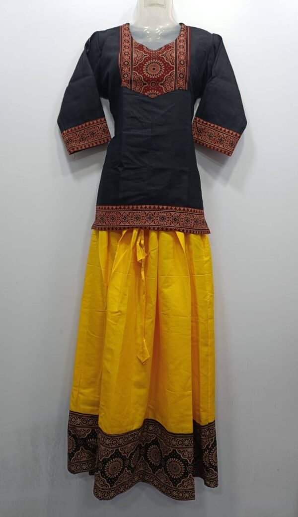 Handloom Cotton Skirt and Top Set