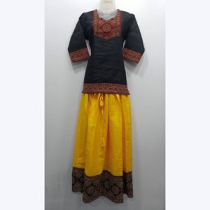 Handloom Cotton Skirt and Top Set